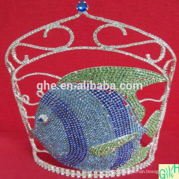 Corona grande del desfile 2014, tiaras animales altas para la venta